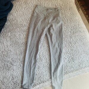 Beyond Yoga Midi Crossover Waist Legging - Gray / Silver Mist - Size S